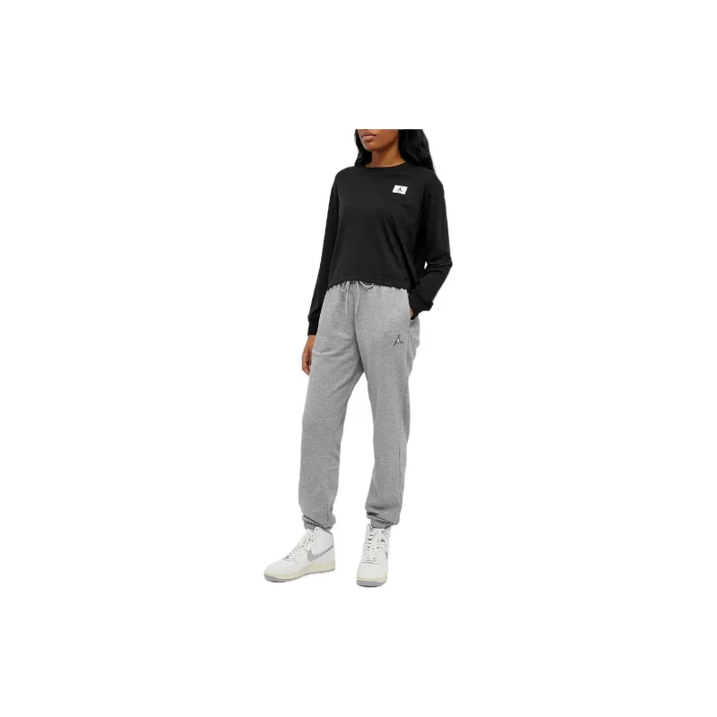 JORDAN Knitted Sweatpants Women's Gray-3