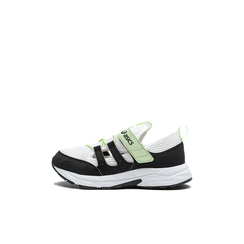 Asics RUNNING KIDS Slip Resistant Cushioning Breathable Children's Sandals White Green Black Kids'-0