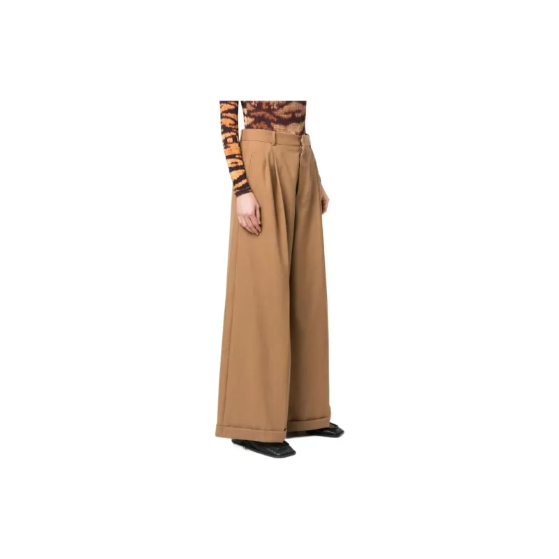 MARNI Knitted Sweatpants Women's Khaki-3