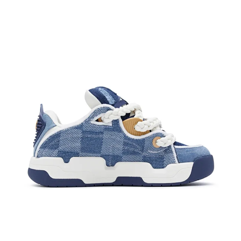 Champion Low Top Skateboard Shoes Men's Macedonian Blue/Ephedra-1