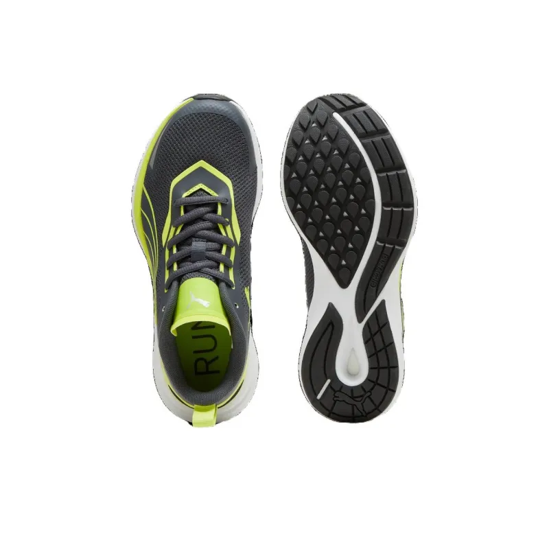 PUMA Kruz Nitro Jr Anti Slip And Wear Resistant Breathable Low Top Kids' Running Shoes Dark Gray Teenagers-4