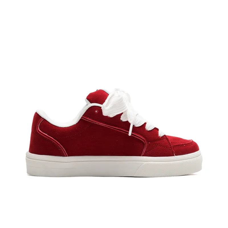 Z.SUO Height Increasing Coverage Low Top Skateboard Shoes Unisex Red Box Included-6