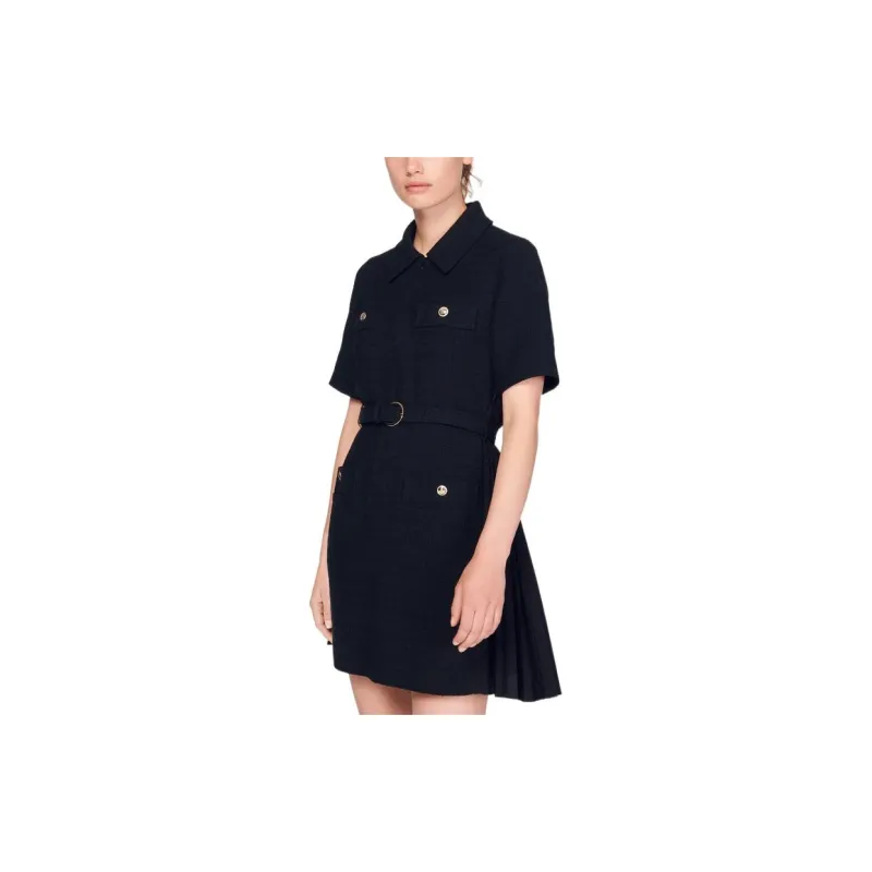 Sandro Belted Mini Dress-3