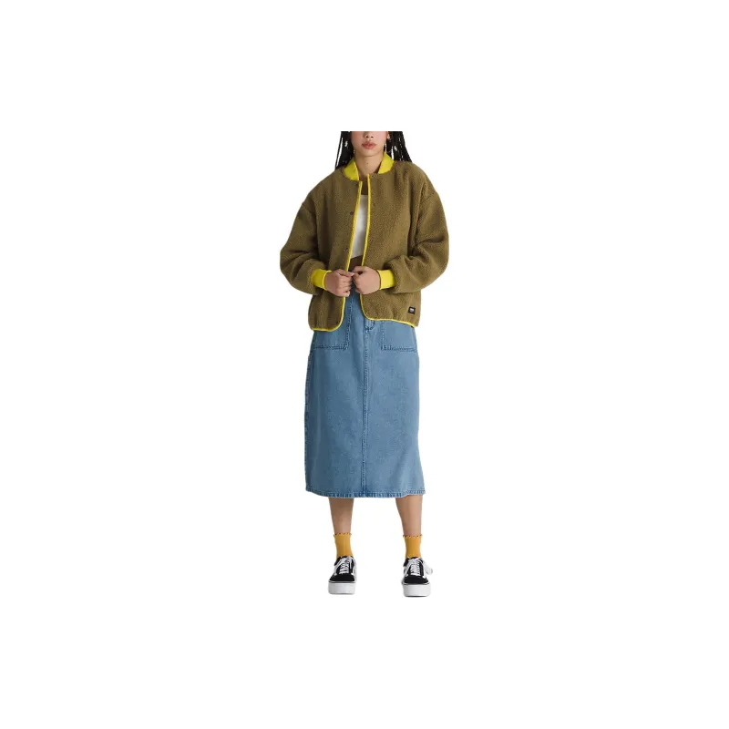 Vans Lakehouse Zip Jacket Women's Olive Green-1