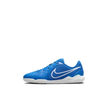Nike Tiempo Legend 10 Club Anti Slip Wear Resistant Low Top Kids' Soccer Shoes Blue White Kids'