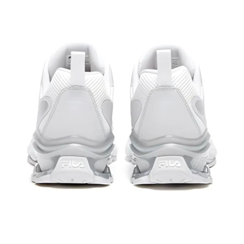FILA KIDS Anti Slip Wear Resistant Low Top Kids' Running Shoes White Gray Teenagers-3