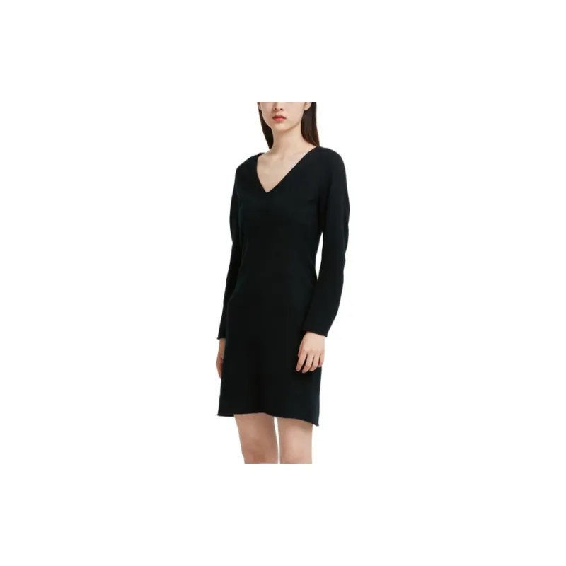THEORY Long-Sleeved Dresses Women's Black-2