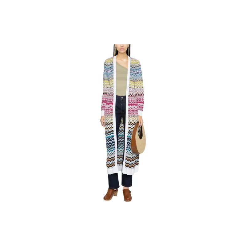 MISSONI Zig-Zag Woven Belted Cardigan-1