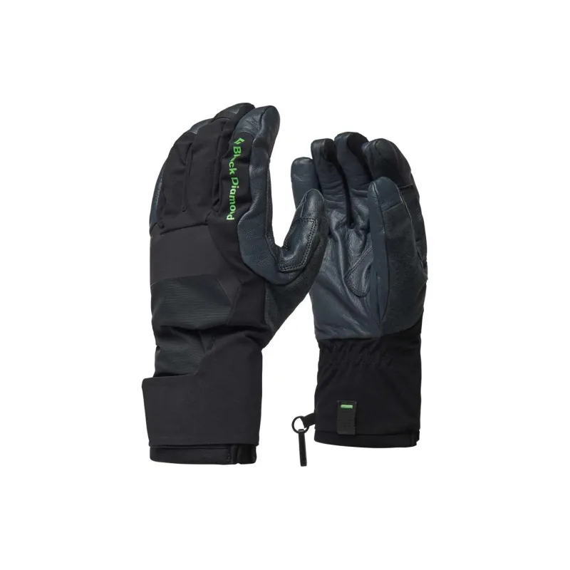 BLACK DIAMOND Goatskin Suede Gloves Men's Black-0