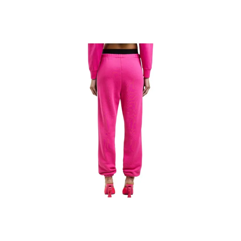 PALM ANGELS Logo Printed High Waist Pants Pink-2