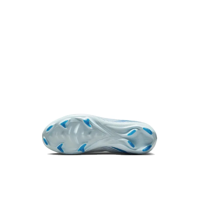 Nike Mercurial Vapor 16 Pro Anti Slip Wear Resistant Low Top Kids' Soccer Shoes Blue Kids'-4