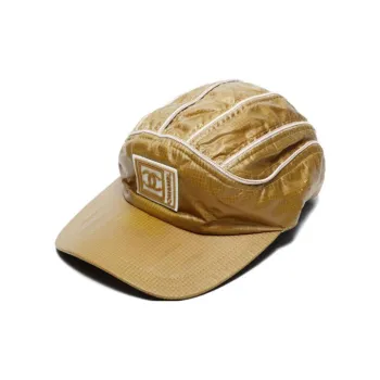 CHANEL 2000s Logo-appliqué Cap