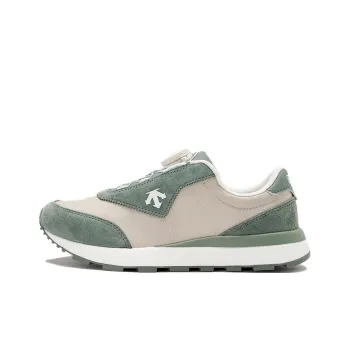 DESCENTE Sports Life Collection Anti Slip Wear Resistant Kids Lifestyle Shoes Khaki Green Teenagers
