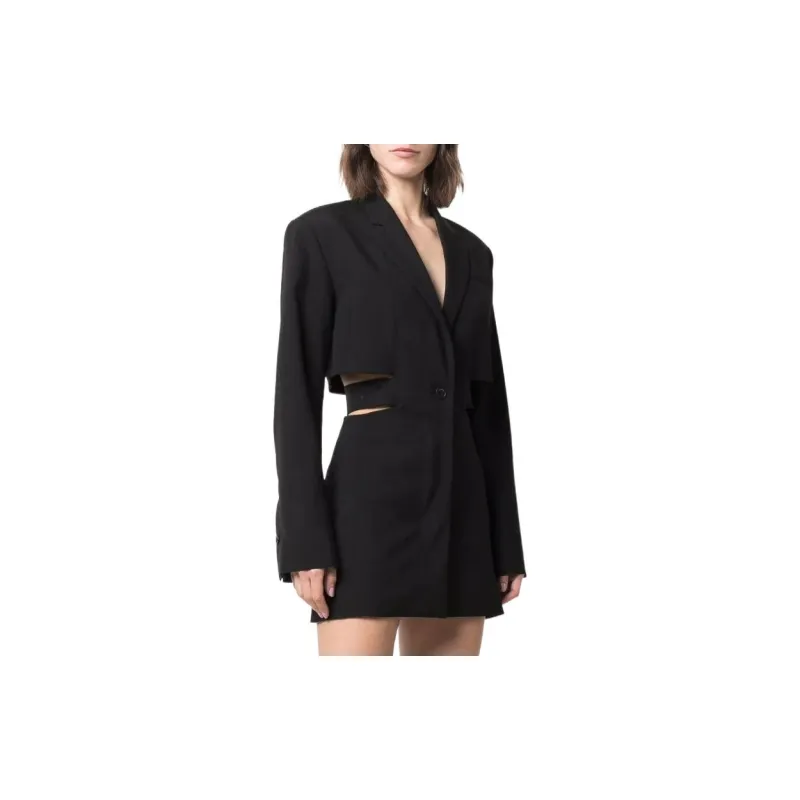 Jacquemus Cut Out Tailored Mini Dress-2