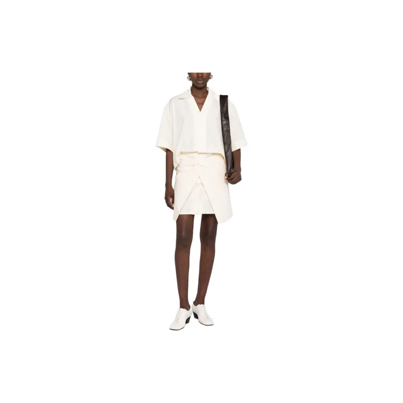 Lemaire Long Sleeved Dresses Women's Ecru-1
