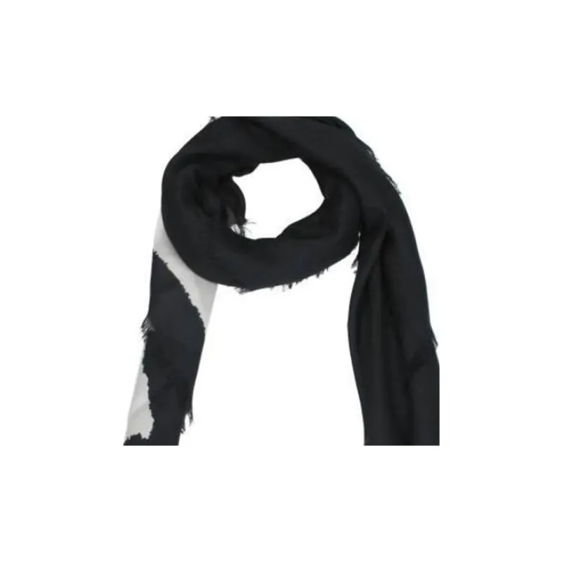 GIVENCHY Cashmere Knit Scarves Men's Black-1