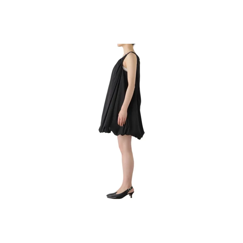 AMOMENTO Puffball Cotton Minidress-2