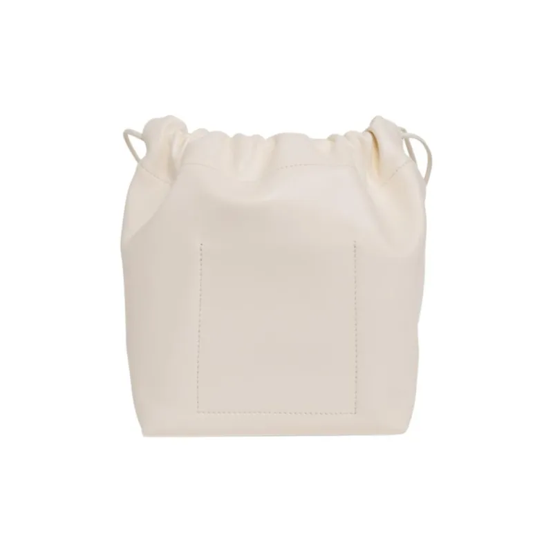 JIL SANDER Leather Bucket Bags Shoulder Bags Women's Cream-2
