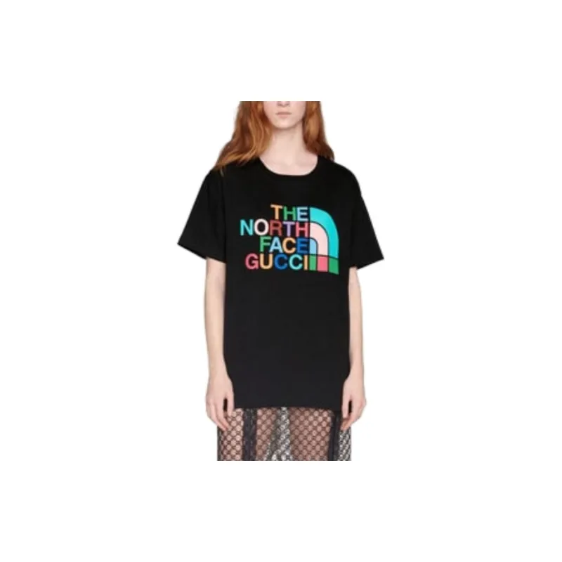 GUCCI X The North Face Cotton T shirt Black/Multicolor-2