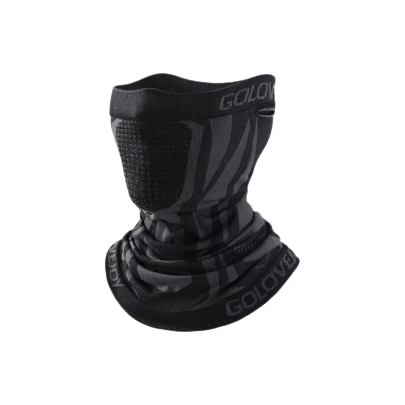TANLU Riding Equipment Face Mask Unisex Polyamide Polyester 38.5*24.5CM Black Desert Yellow-2