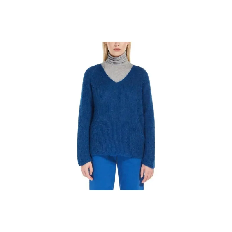 MaxMara V Neck Long Sleeved Jumper-0