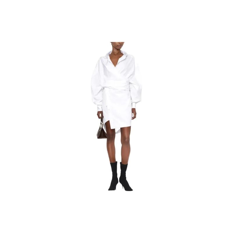 Balenciaga Wrap Shirt Dress-1