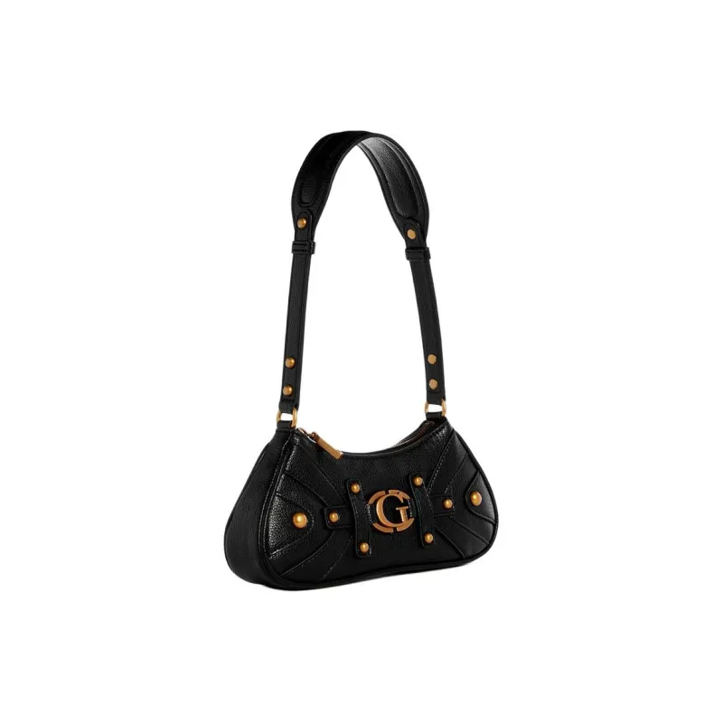 GUESS Polyurethane Handbag Shoulder Bag Mini Women's Black-1