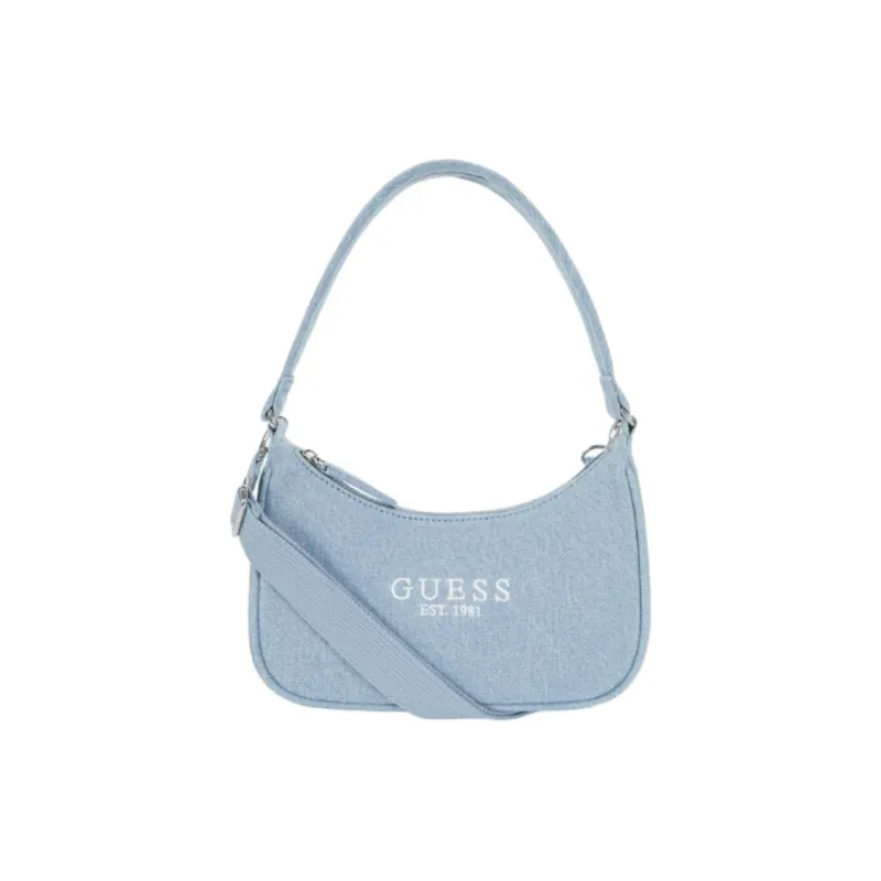 GUESS Cotton Portable Crossbody Bag Shoulder Bag Regular Women's Light Blue-0
