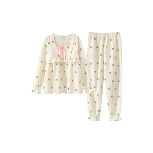 Maultiay Pajama Set Women's Apricot
