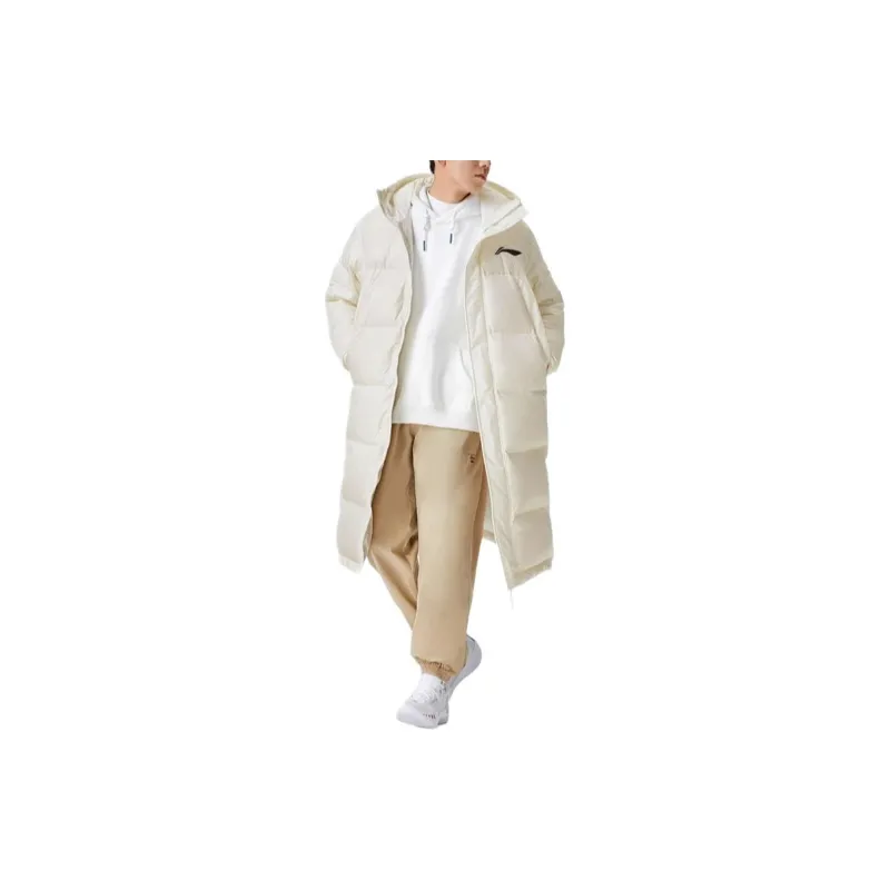 LiNing Sports Basketball Collection Down Jacket Winter Men's White-2