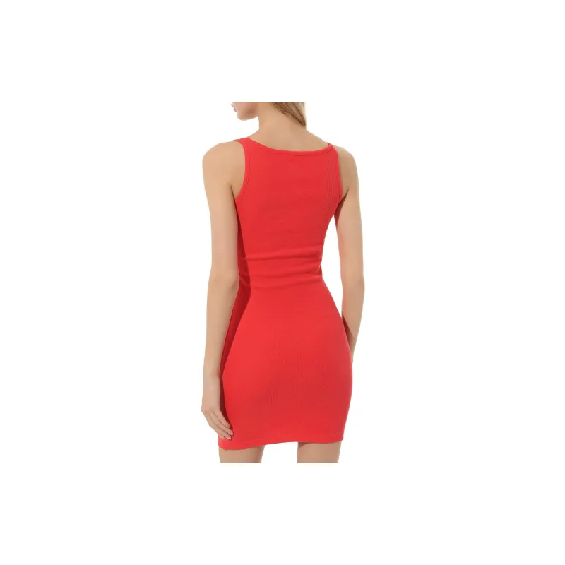 OFF WHITE Logo print Rib knit Dress-1