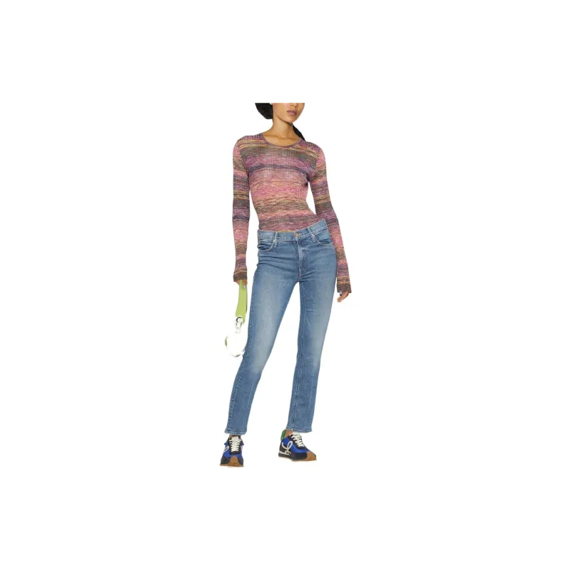 MOTHER Mid-Rise Dazzler Ankle Jeans-1