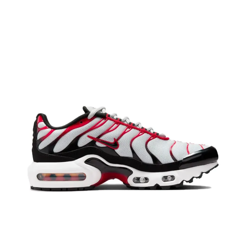 Nike Air Max Plus GS 'Pure Platinum University Red'-1