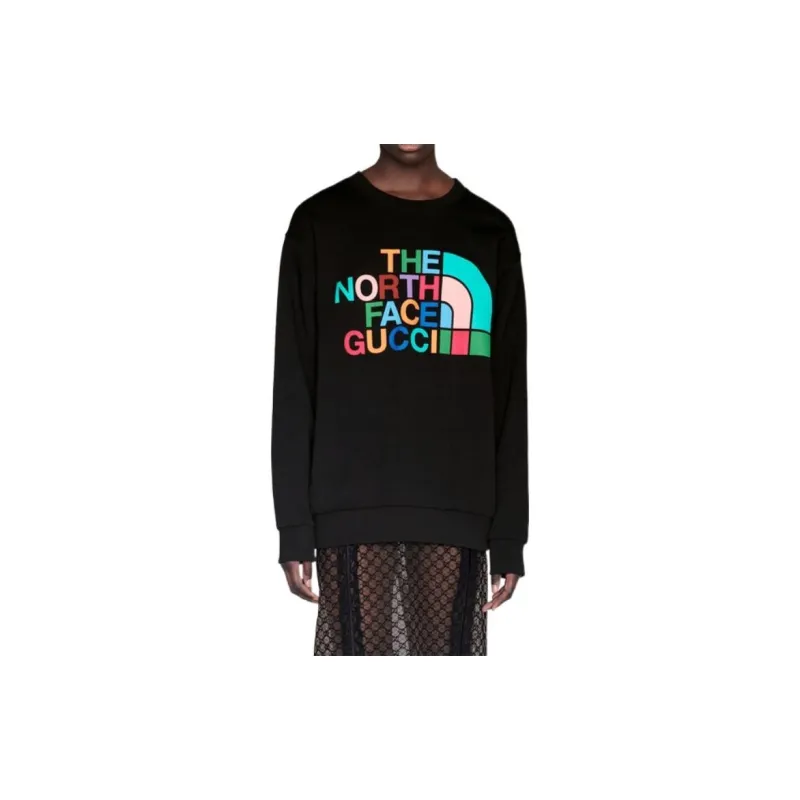 GUCCI X The North Face Cotton Sweatshirt Black/Multicolor-2