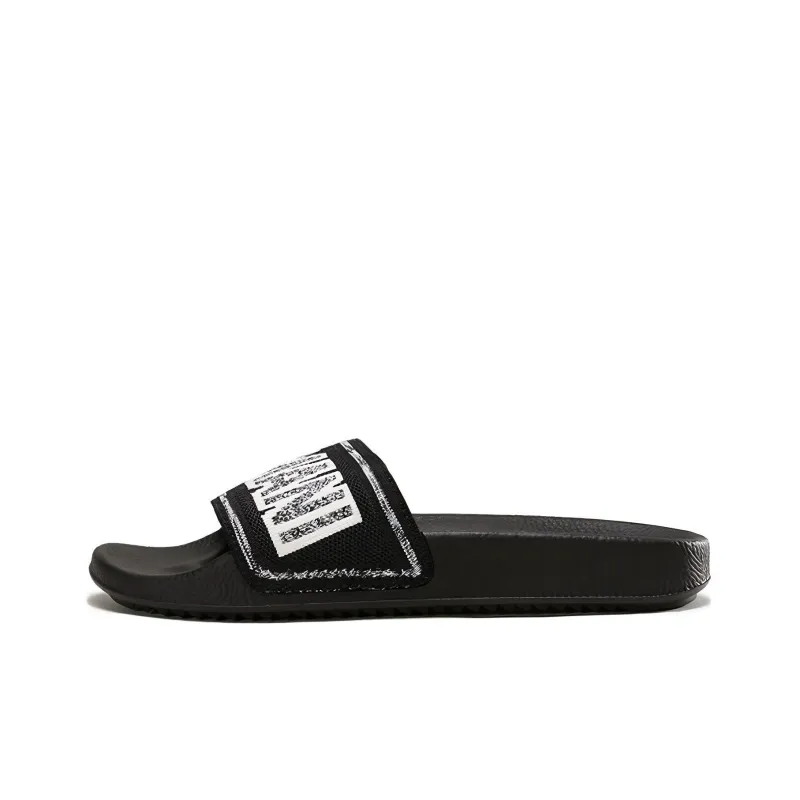 EMPORIO ARMANI Odor Resistant Slide Slippers Men's Black White-0