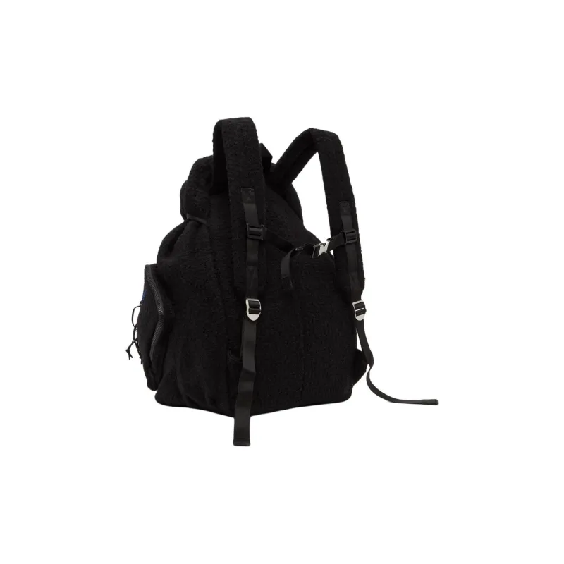 ADER ERROR Lambswool Texture Nylon Trim Backpack Regular Unisex Black-3