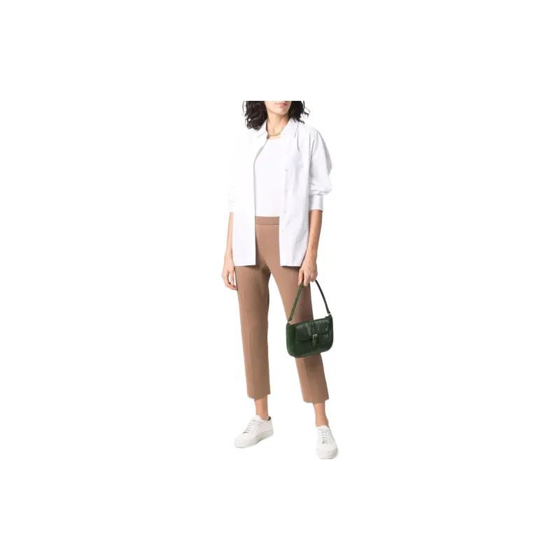 THEORY Knitted Sweatpants Women's Tea Brown-2