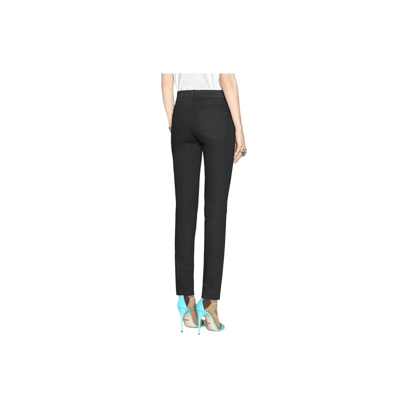 GUCCI Angry Cat Embroidered Denim Pant-2