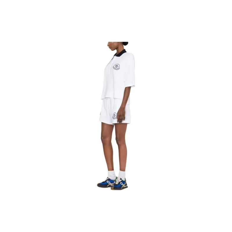 Moncler Logo Printed Drawstring Shorts-4