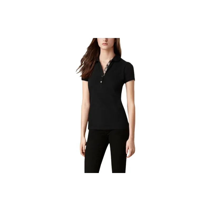 Burberry Polo Shirt Women's Black-4