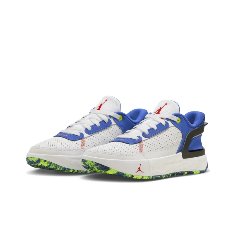 Jordan DAY1 Comfortable And Versatile Anti Slip Wear Resistant Low Top Kids' Running Shoes Blue White Unisex-1