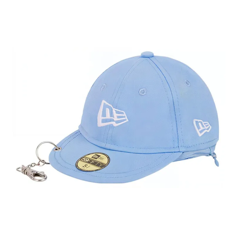 New Era Fabric Hats & Caps With One Shoulder Crossbody Key Pouch Mini Unisex Sky Blue-1
