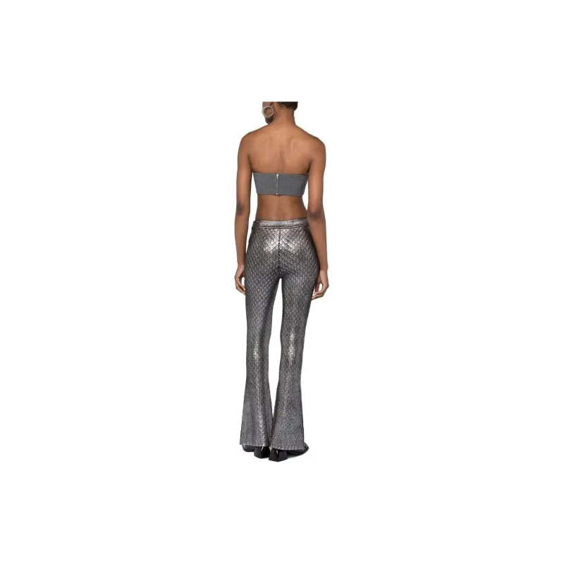 Paco Rabanne All Over Patterned Flared Trousers-2
