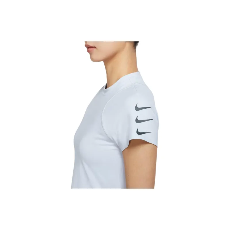 Nike T Shirts Women's Light Blue-4