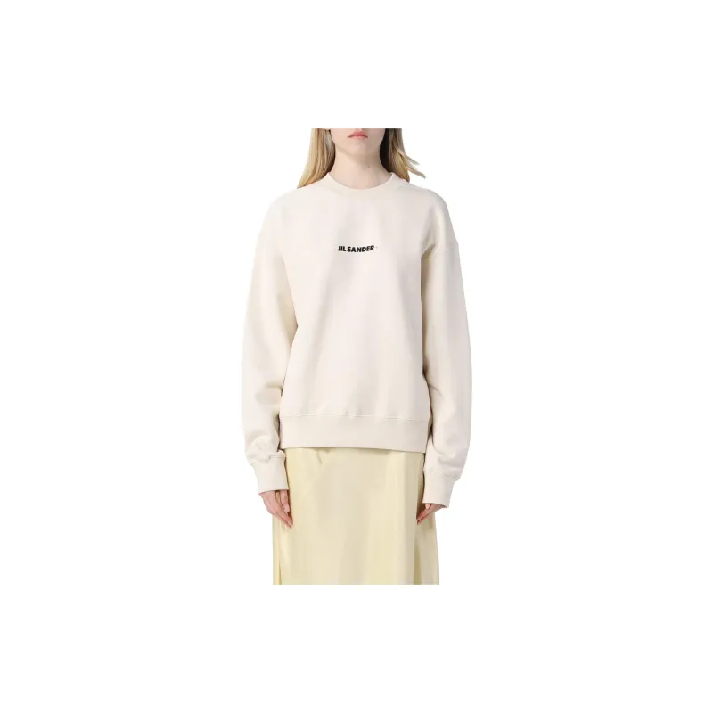 JIL SANDER + Logo Printed Crewneck Sweatshirt-2