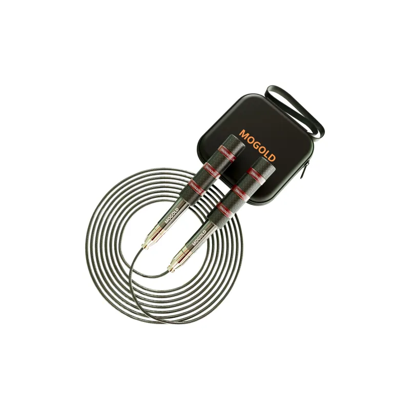 MOGOLD Fitness Training Non Countable Jump Ropes Adults Handle Material Aluminum Alloy, Rope Material PU+Steel Wire 3m-6