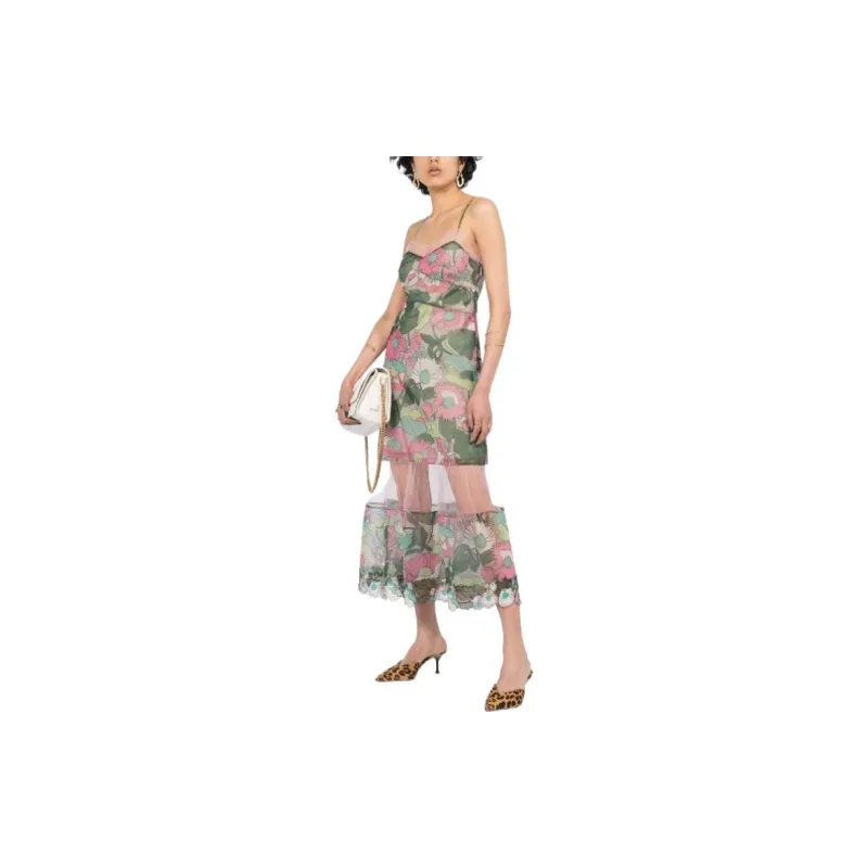 FENDI SS22 Sleeveless Dress Women's Multicolor-1