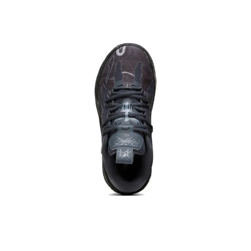 PUMA X LAMELO BALL Anti Slip Wear Resistant Low Top Children's Basketball Shoes Black Teenagers-3