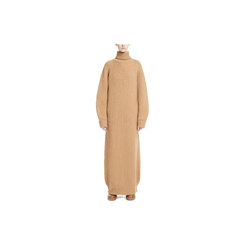 MaxMara Long Sleeved Dresses Women's Yellow-1