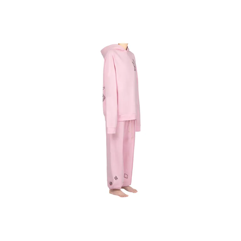 Richie Macie Casual Pants Unisex Pink-3